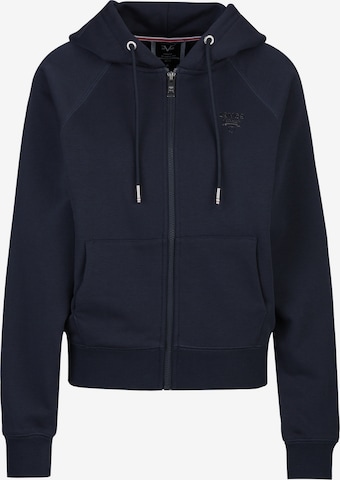 19V69 ITALIA Zip-Up Hoodie 'Karana' in Blue: front