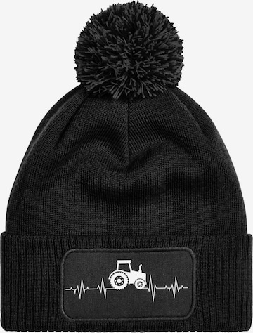 Youth Designz Mütze 'Heartbeat Traktor' in Schwarz: Vorderseite