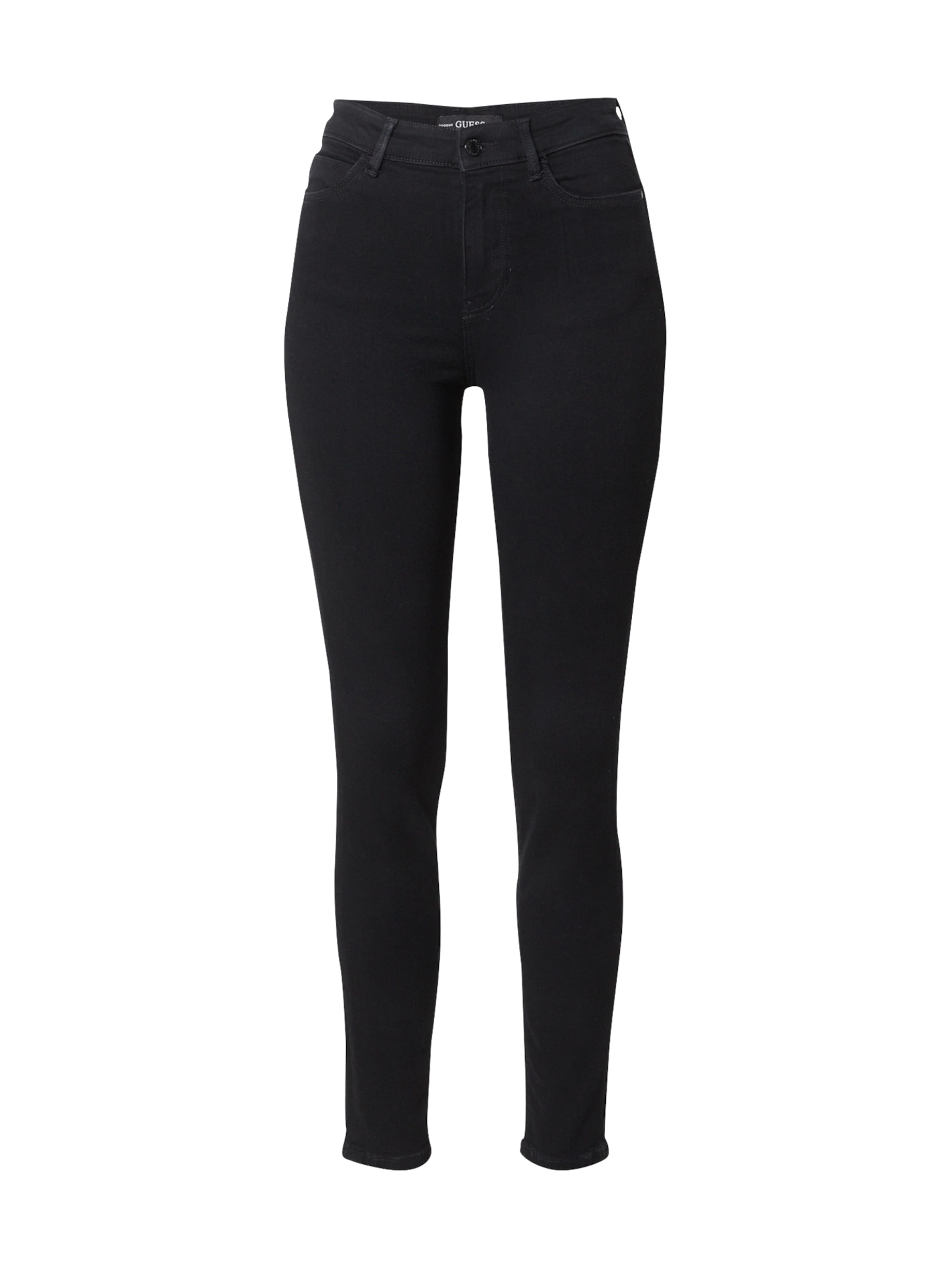 GUESS Skinny Jeans '1981' in Black: front