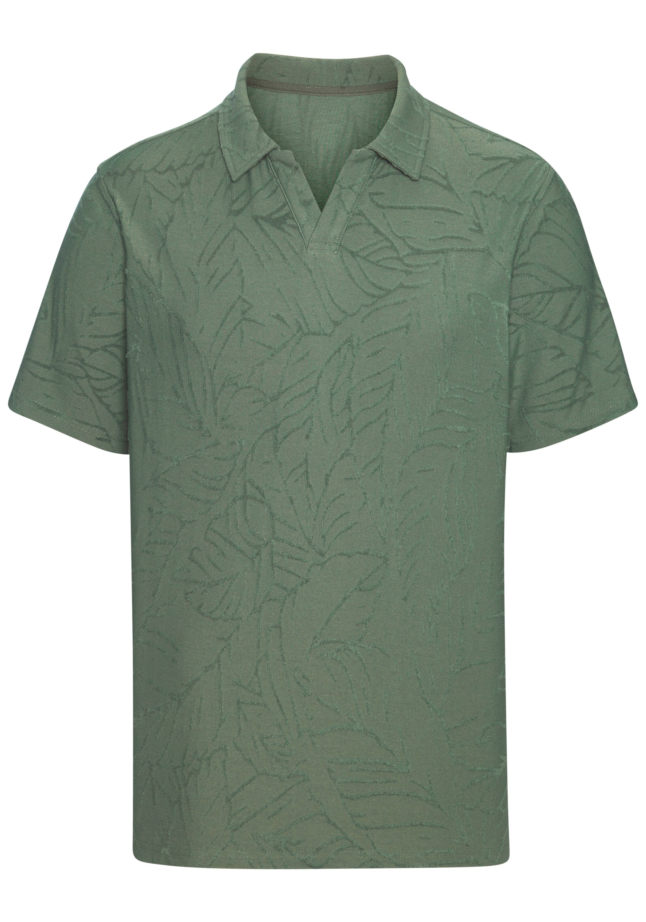 BEACH TIME Shirt in Green: front