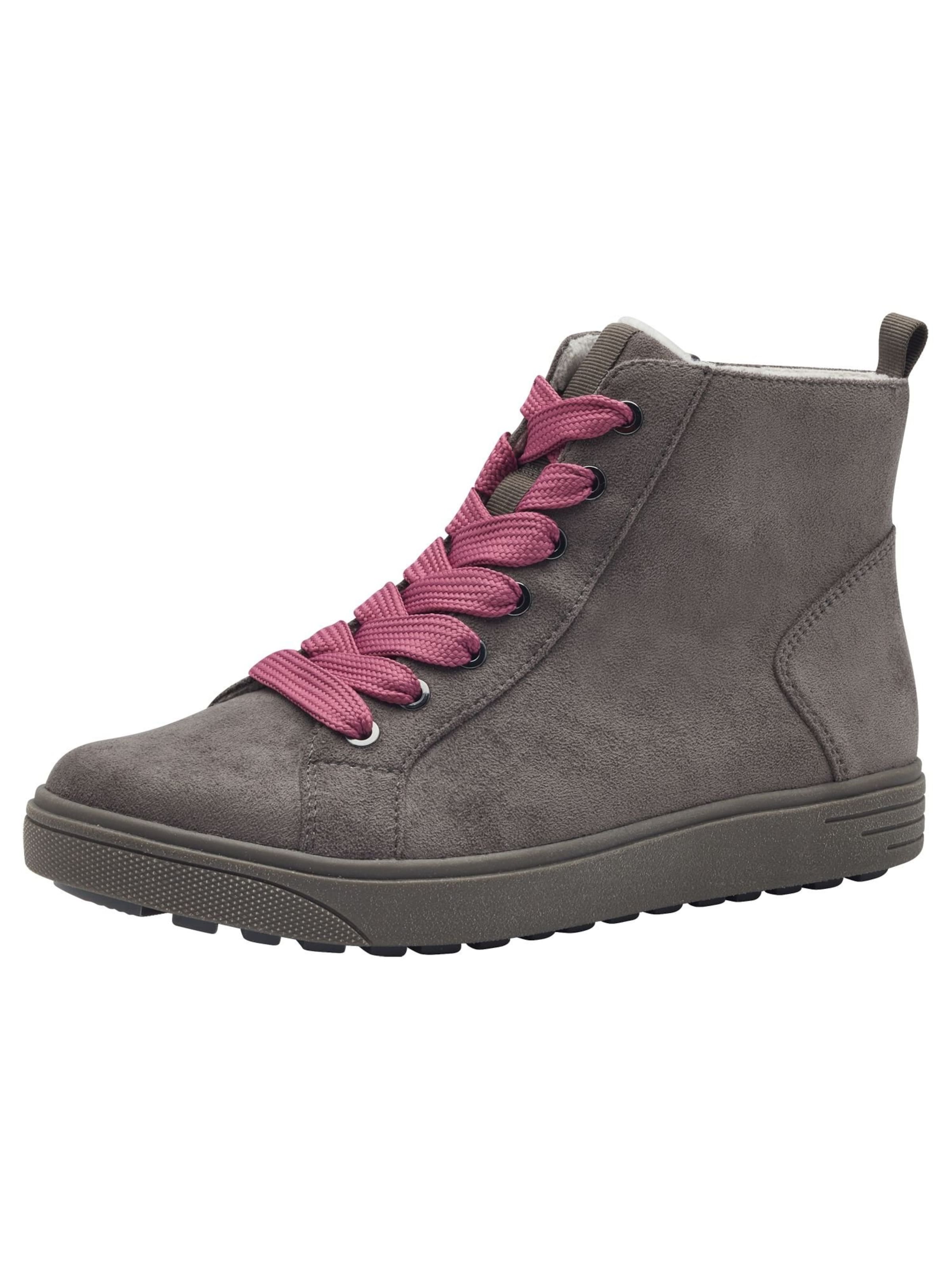 JANA Sneaker high in grau / pink, Produktansicht