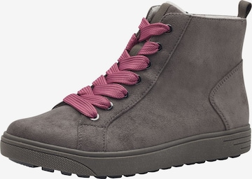 Baskets hautes JANA en gris : devant