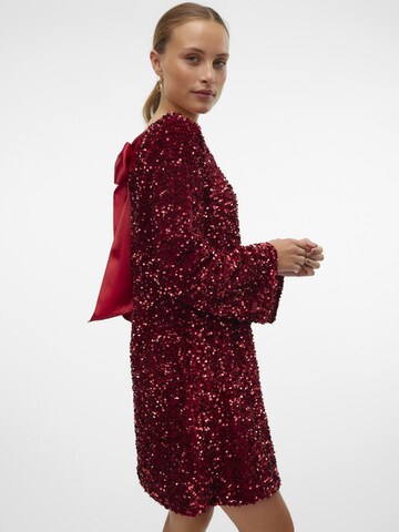 Robe de cocktail 'VMLaila' VERO MODA en rouge