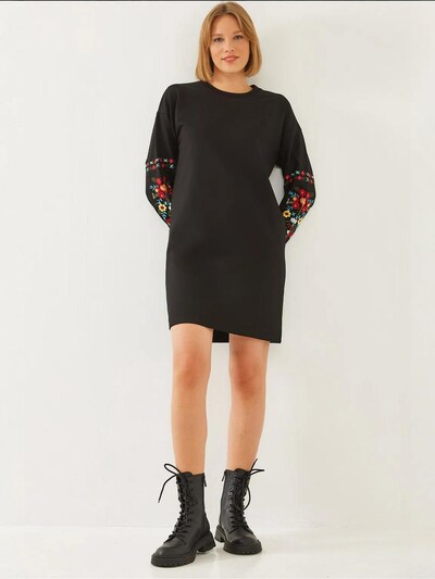 Bianco Lucci Robe 'Mini' en 38 en noir, Vue avec produit