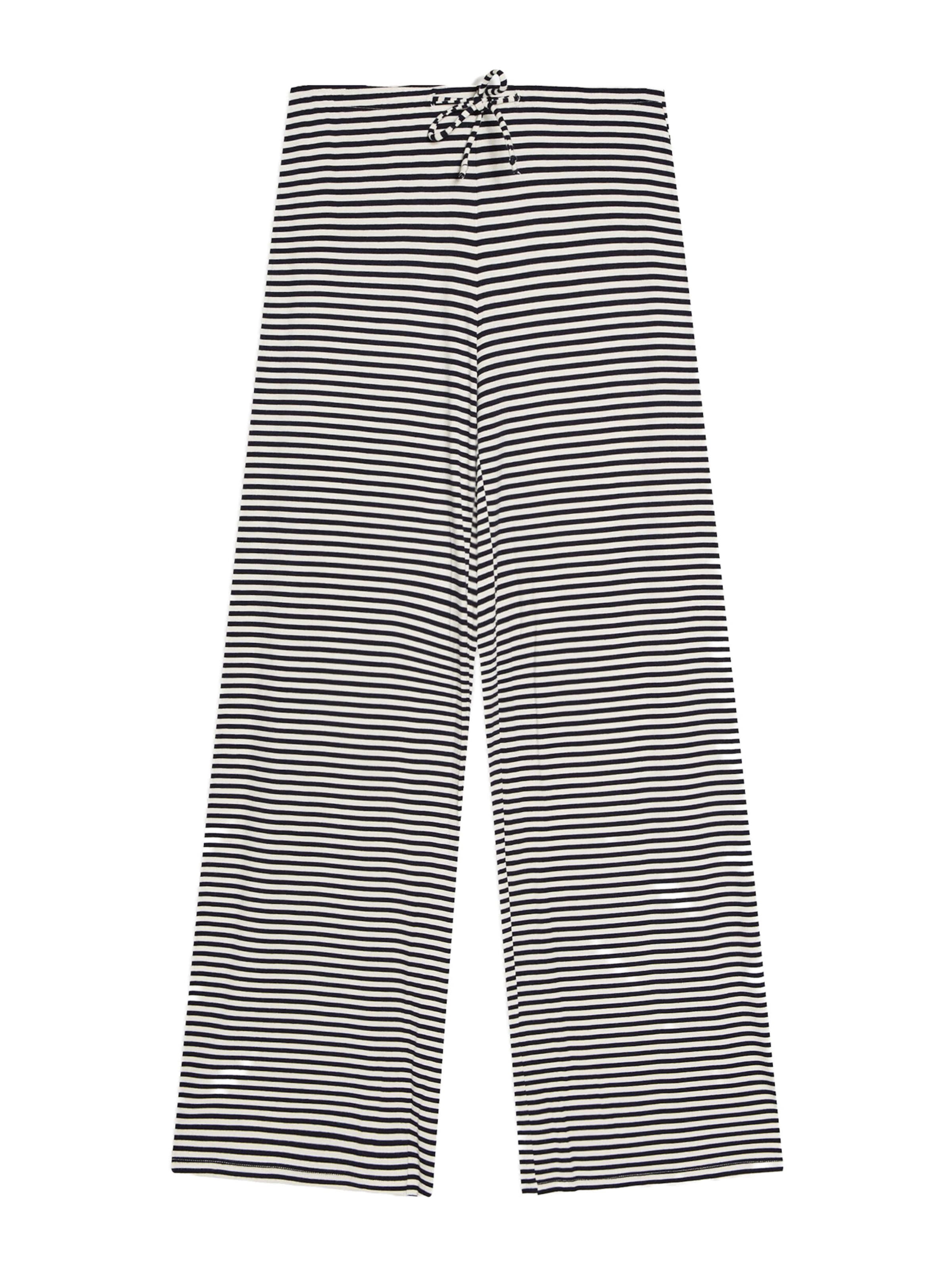 Bershka Wide Leg Hose in Blau: Vorderseite