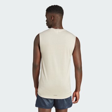 T-Shirt fonctionnel 'Power Workout' ADIDAS PERFORMANCE en beige
