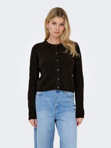 JDY Gebreid vest 'CHLOE' in Bruin: voorkant