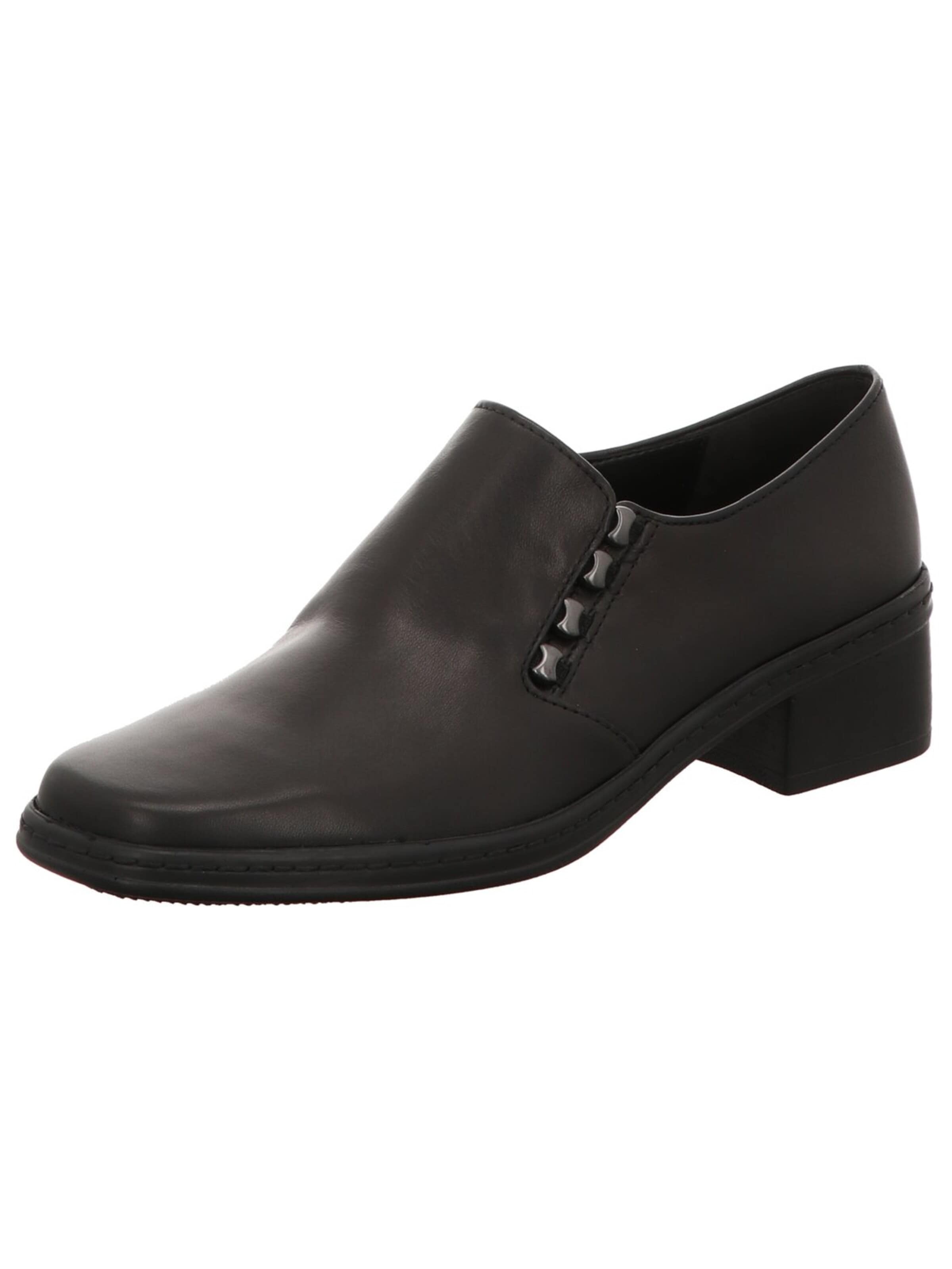 GABOR - Zapatillas sin cordones 'Slipper Damen 4014.01.001 Glattleder in schwarz' en negro: frente