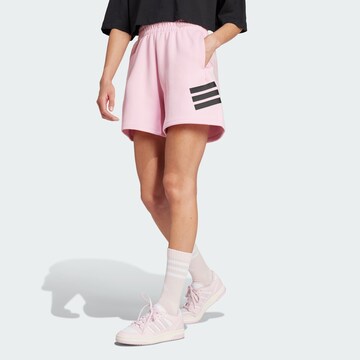 ADIDAS SPORTSWEAR Свободный крой Спортивные штаны 'Future Icons' в Ярко-розовый: спереди