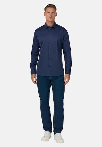 Coupe regular Chemise Boggi Milano en bleu