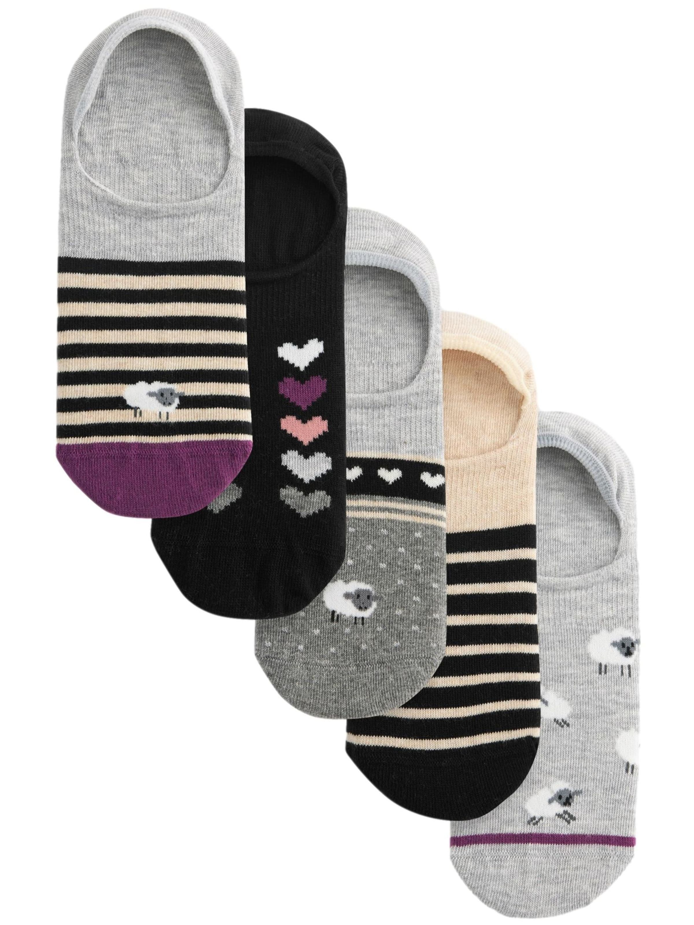 jauktas krāsas Next Zeķes pēdiņas: no priekšpuses