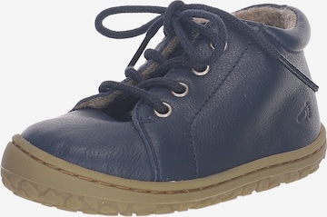 LURCHI First-Step Shoes in Blue: front