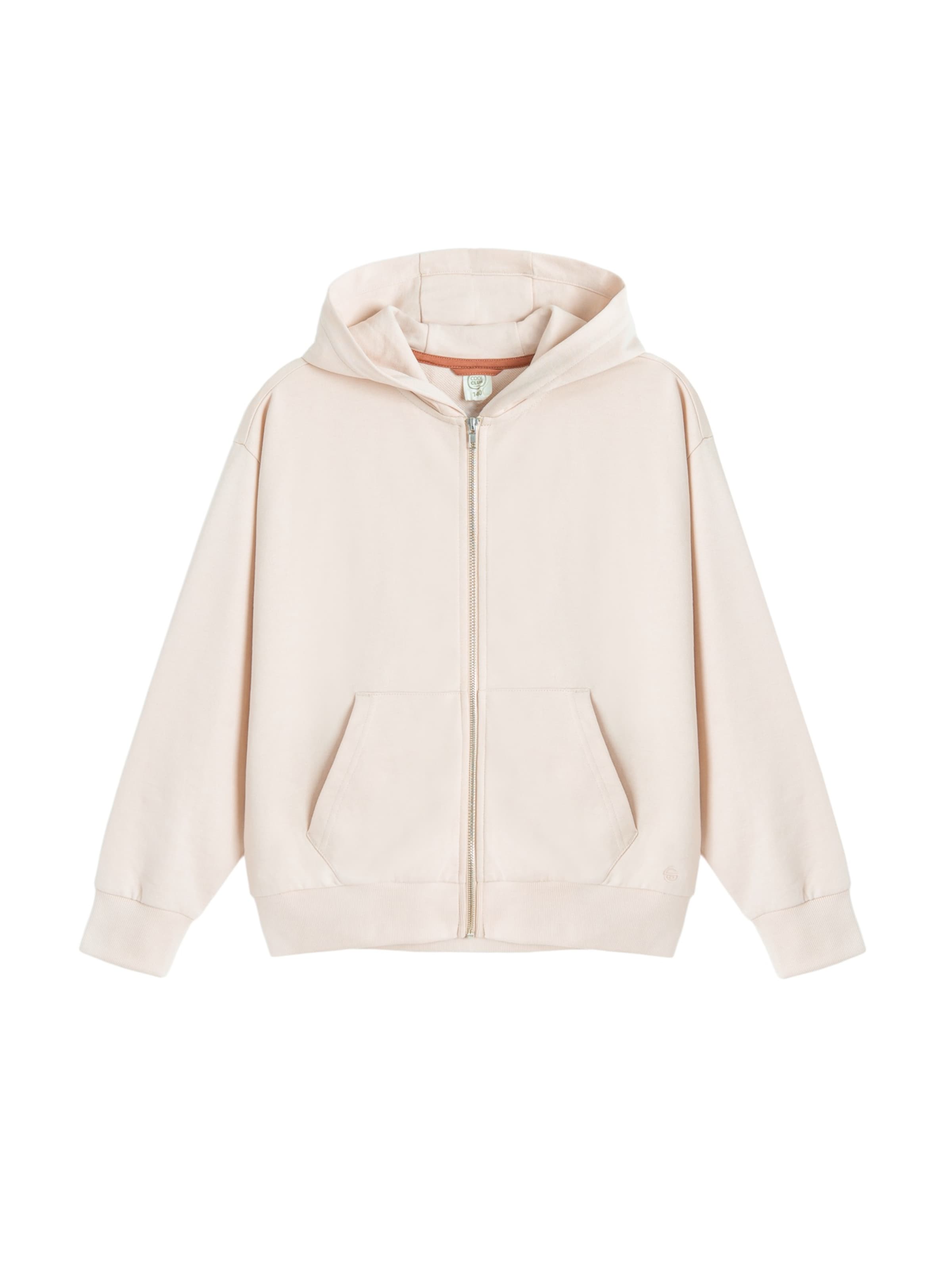 Cool Club - Sudadera con cremallera en beige: frente