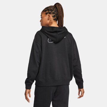 NIKE Athletic Zip-Up Hoodie in Black