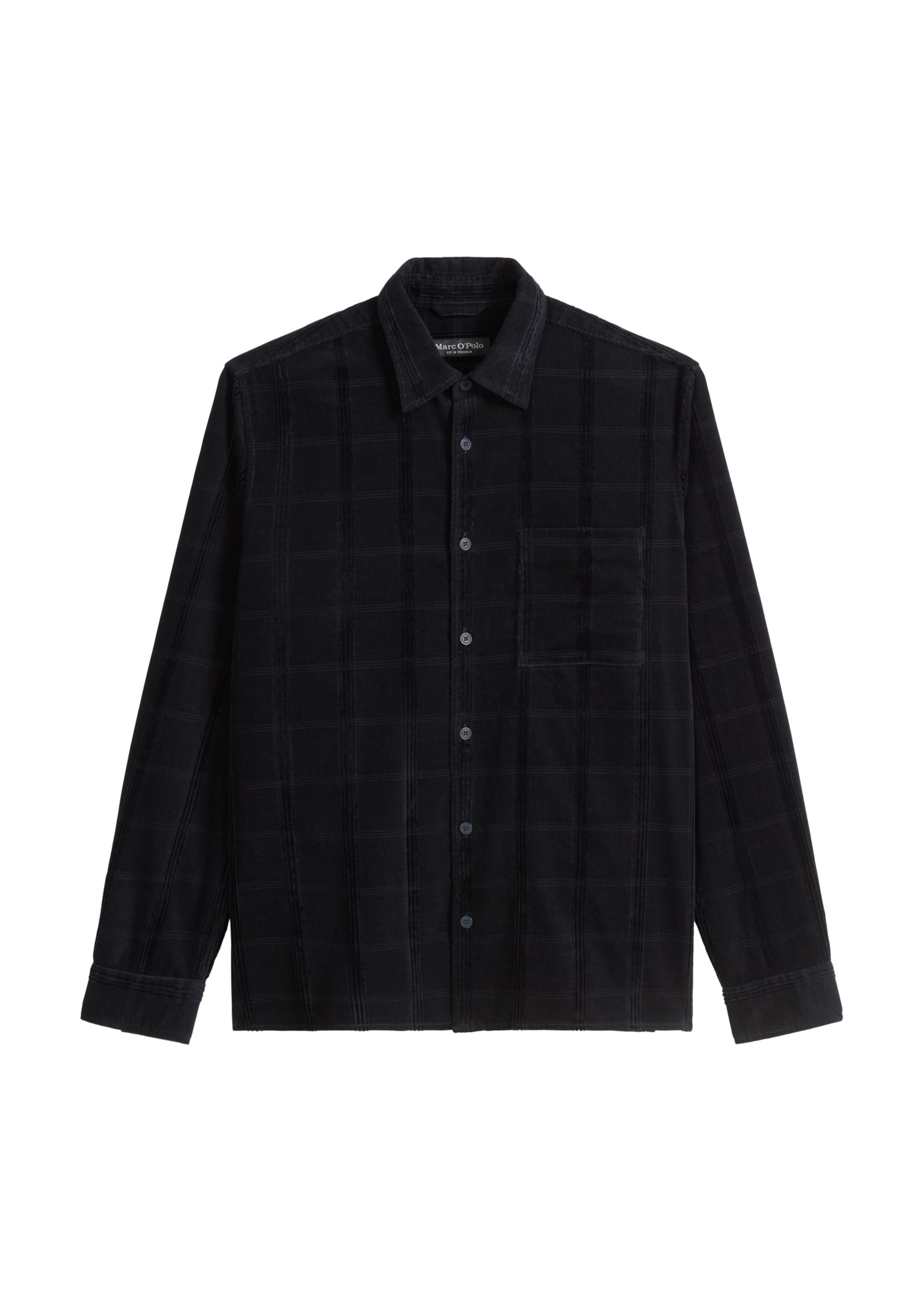 Marc O'Polo Comfort Fit Hemd in Blau: Vorderseite