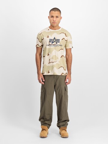 T-Shirt ALPHA INDUSTRIES en beige