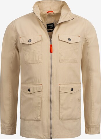 INDICODE JEANS Übergangsjacke 'Simeon' in Beige: predná strana