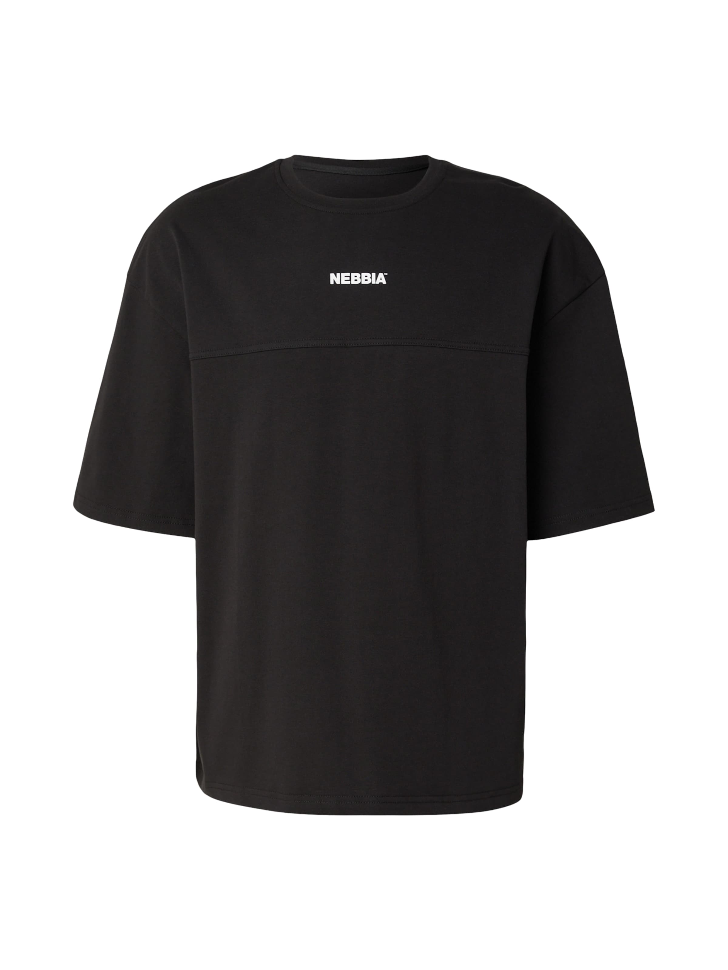 NEBBIA Функционална тениска 'POWER 898' в черно: отпред