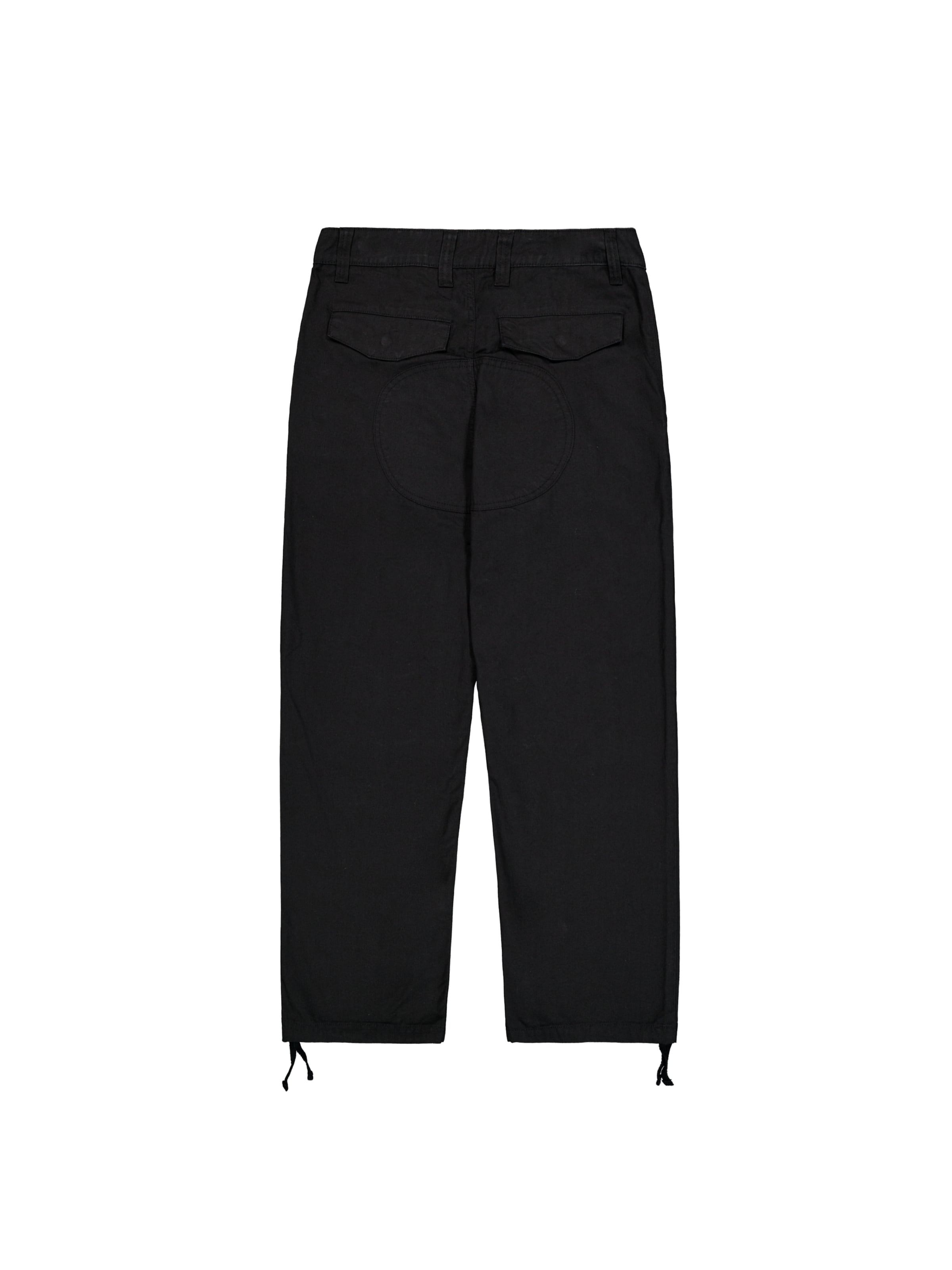 ALPHA INDUSTRIES Loose fit Cargo trousers 'CWU-18/P' in Black: back