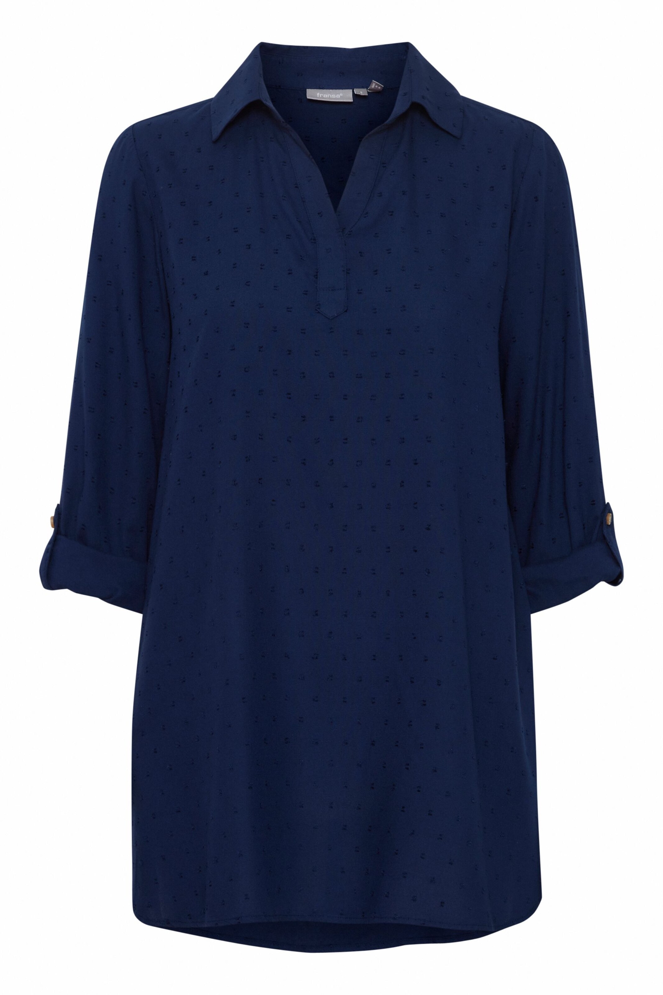 Fransa Blouse 'COYA' in Blauw: voorkant