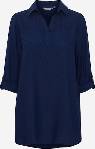 Fransa Blouse 'COYA' in Blauw: voorkant