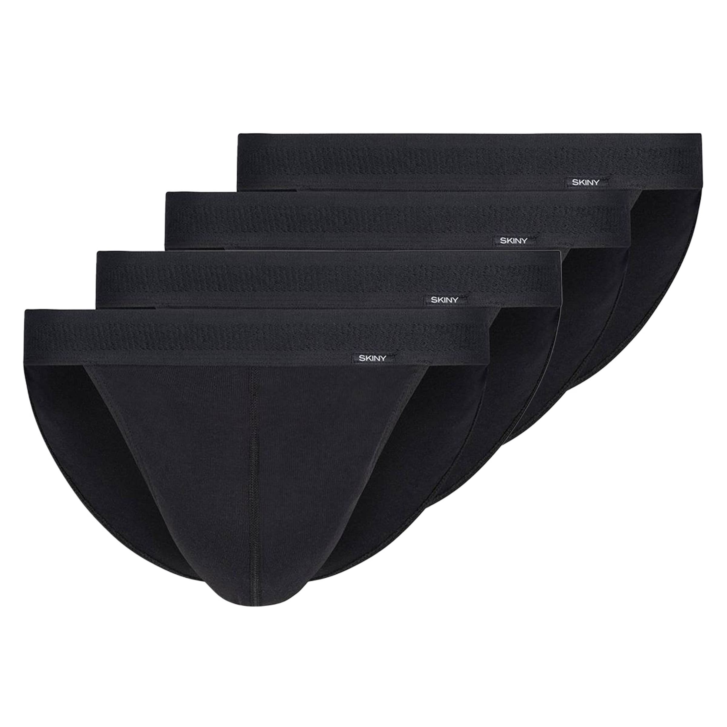 Slip di Skiny in nero: frontale