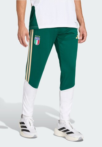 Slimfit Pantaloni sportivi 'Italien 26 Tiro' di ADIDAS PERFORMANCE in verde: frontale