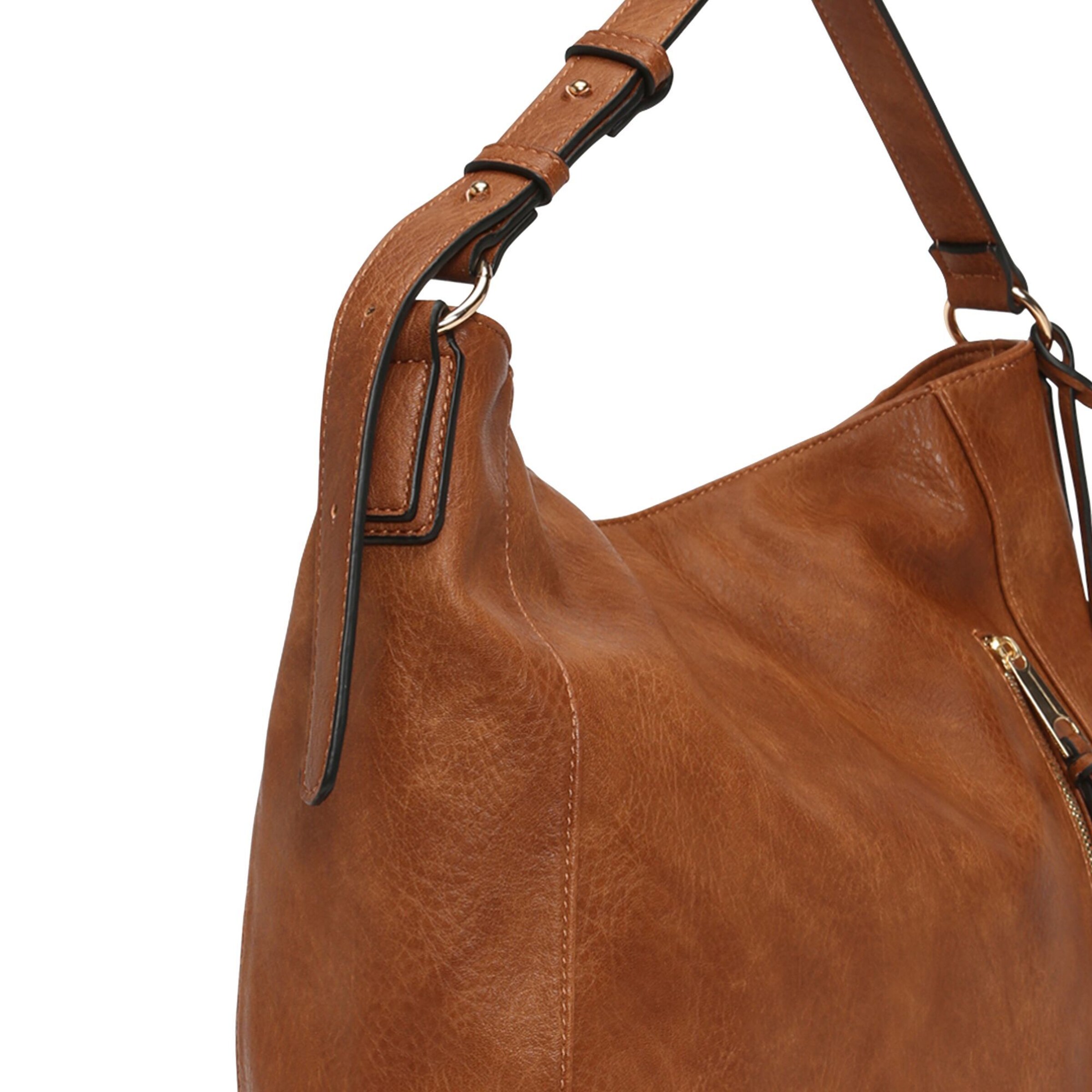 L.CREDI Schoudertas 'Jana' in Bruin