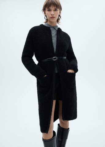 MANGO Knit cardigan 'Marian' in Black: front
