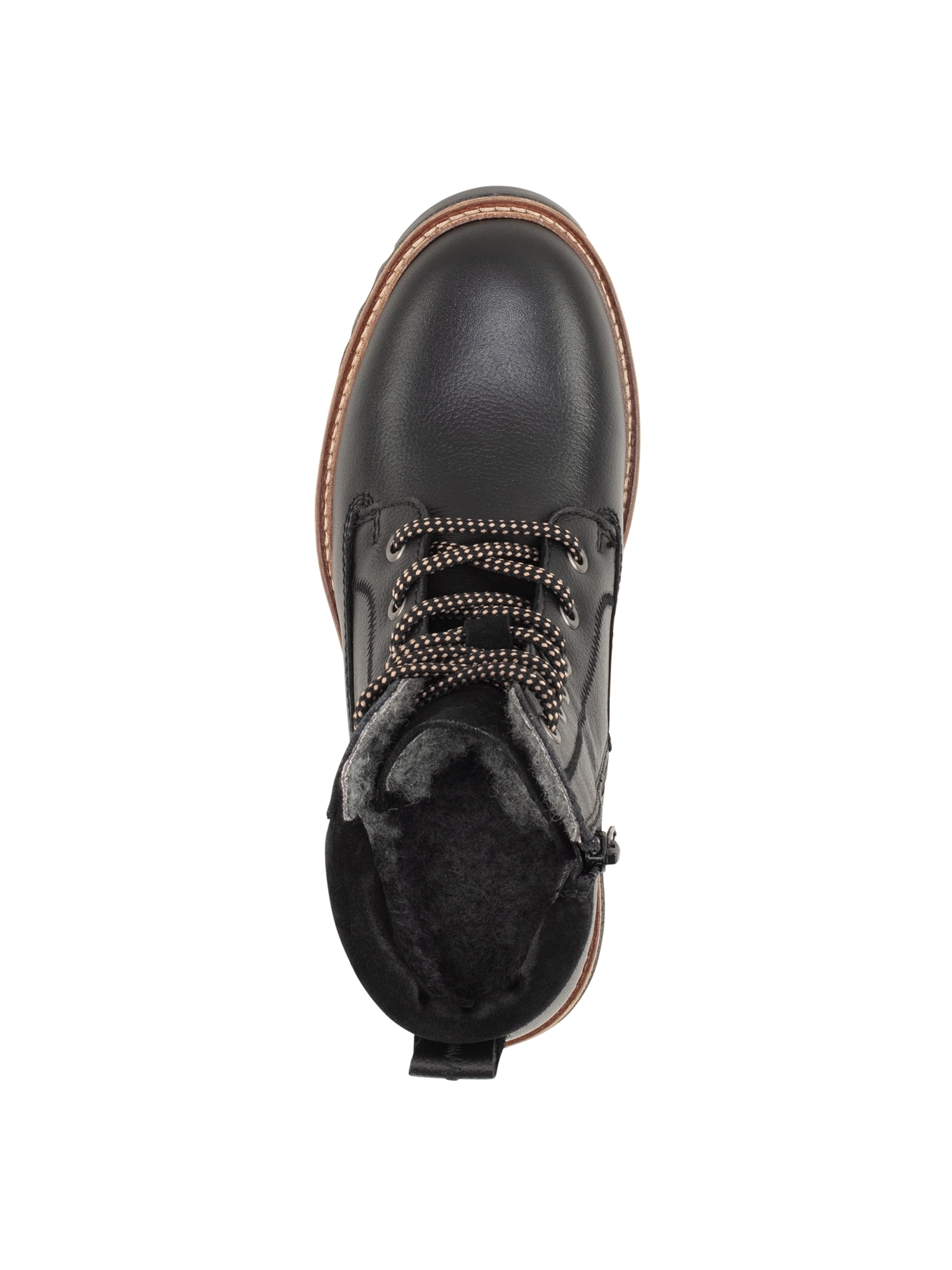 Tamaris Schnürstiefelette in Schwarz