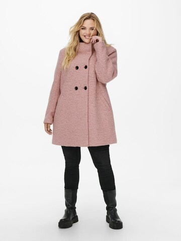 Manteau mi-saison 'Sophia' ONLY Carmakoma en rose