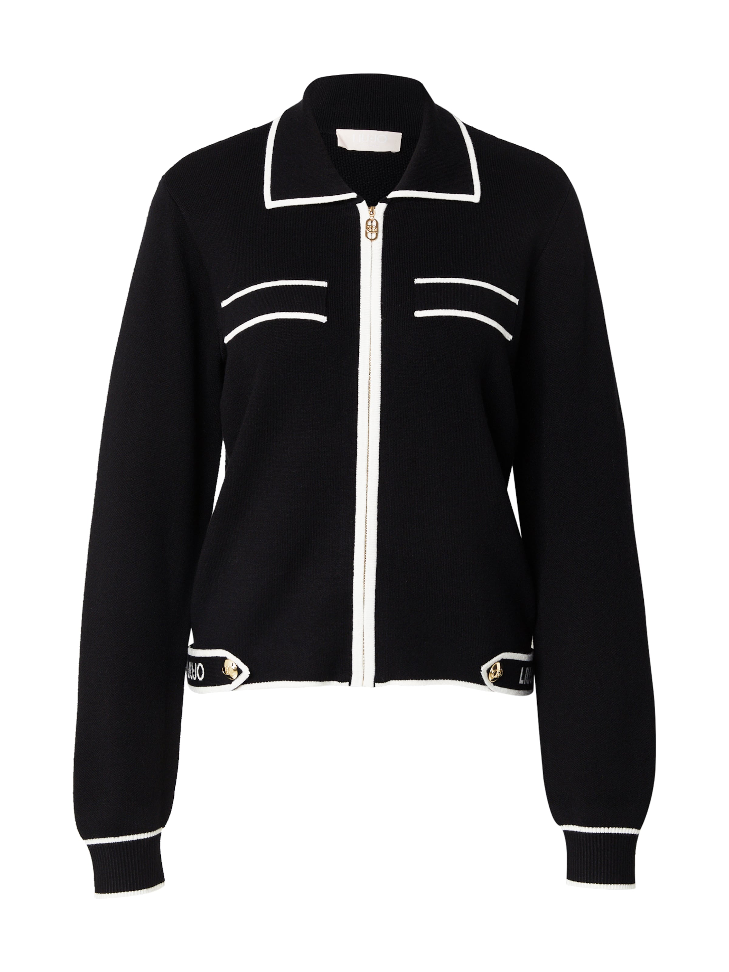 Liu Jo Knit Cardigan in Black: front