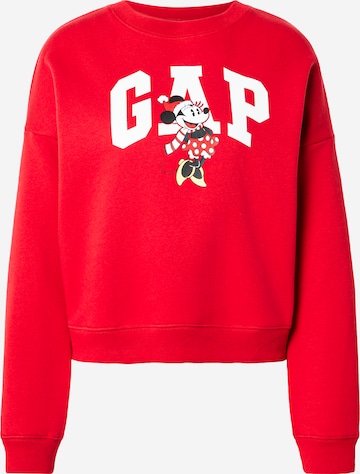 Sweat-shirt GAP en rouge : devant
