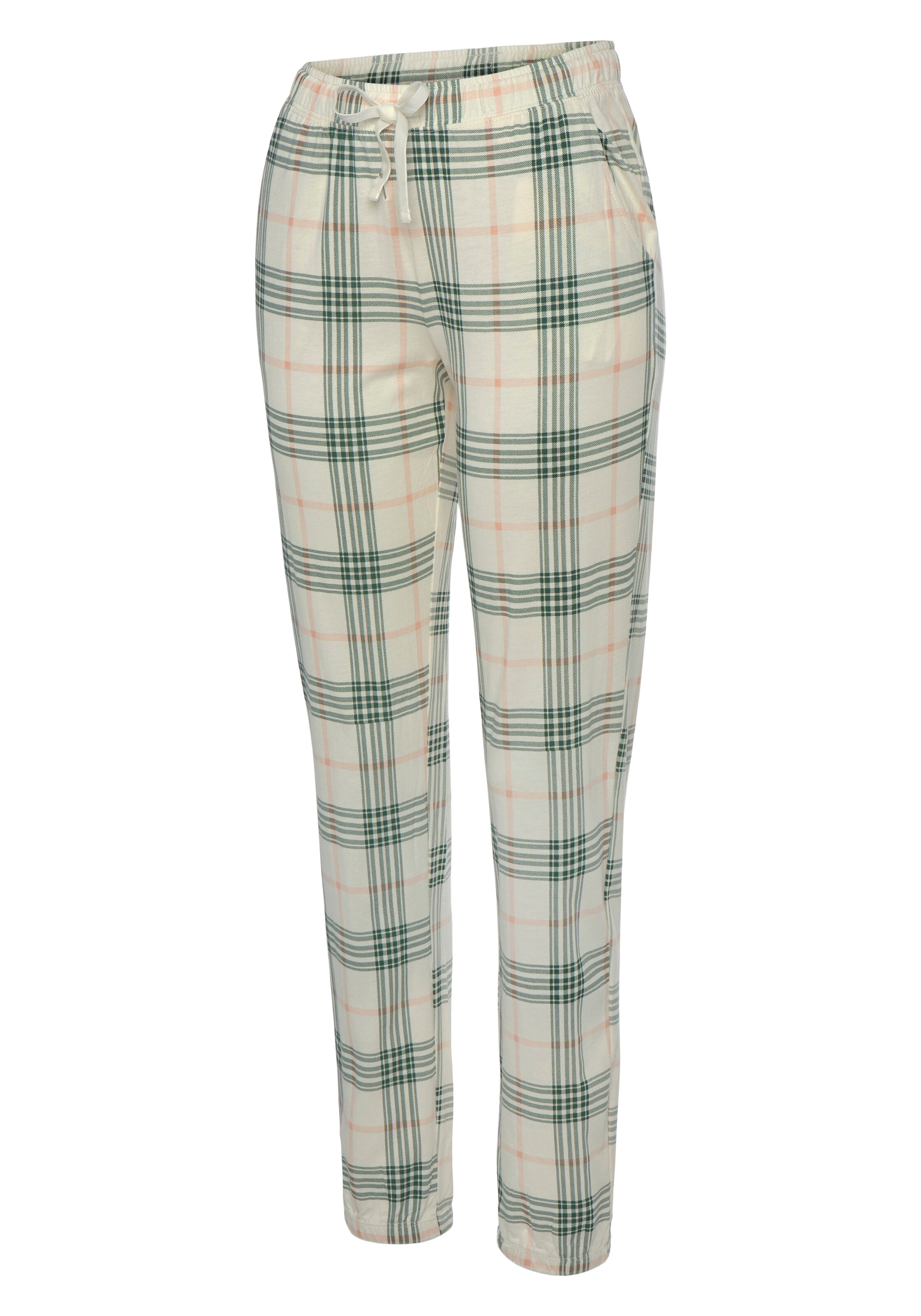 VIVANCE Pyjamahose 'Dreams' in Beige