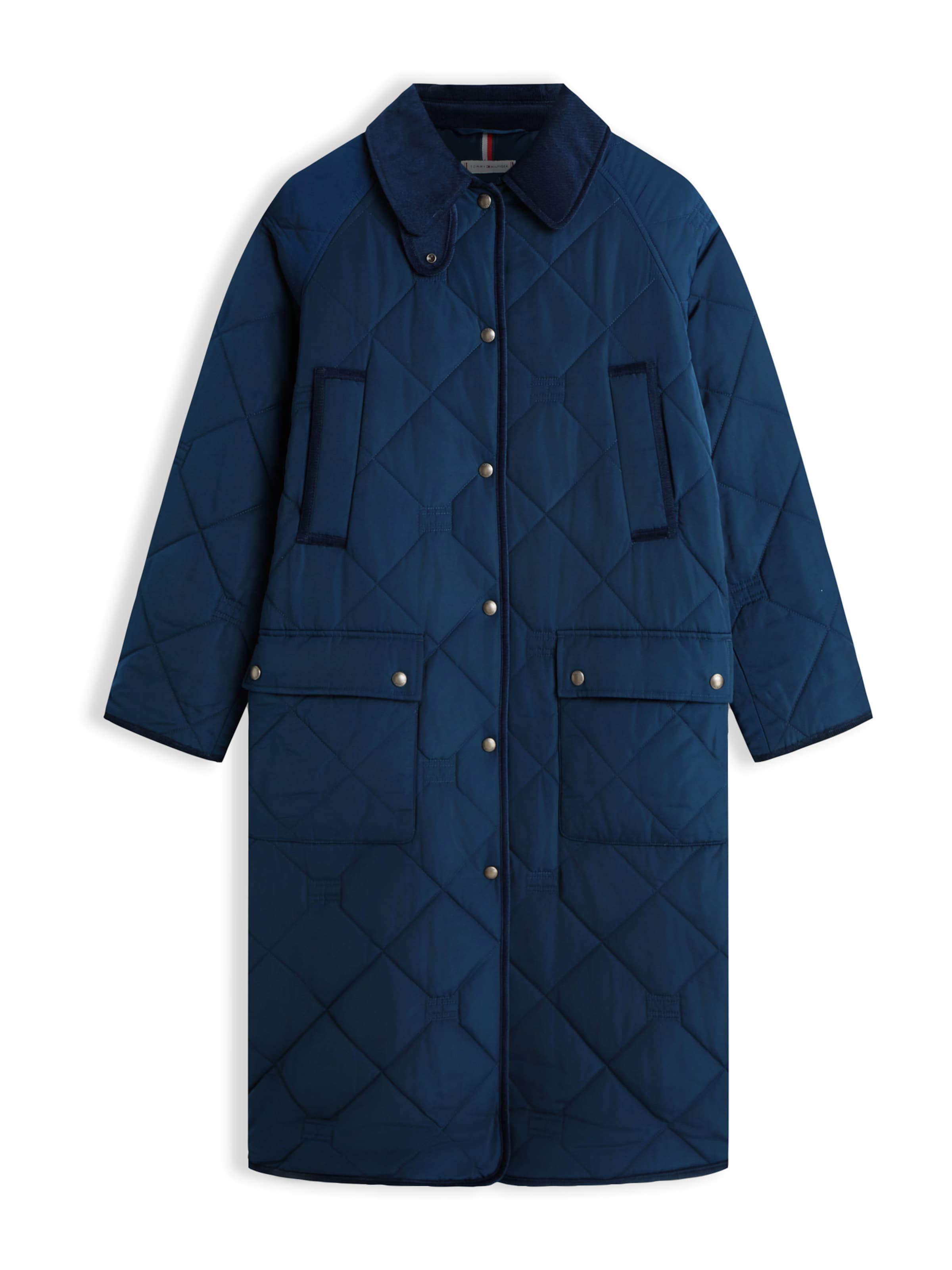 TOMMY HILFIGER Pitkä talvitakki värissä sininen: etupuoli