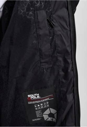 SOUTHPOLE Winterjas 'Storm Net 1.0' in Zwart