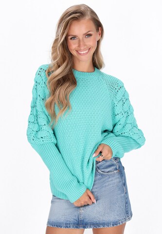 IZIA Trui 'Fashion Look' in Blauw: voorkant