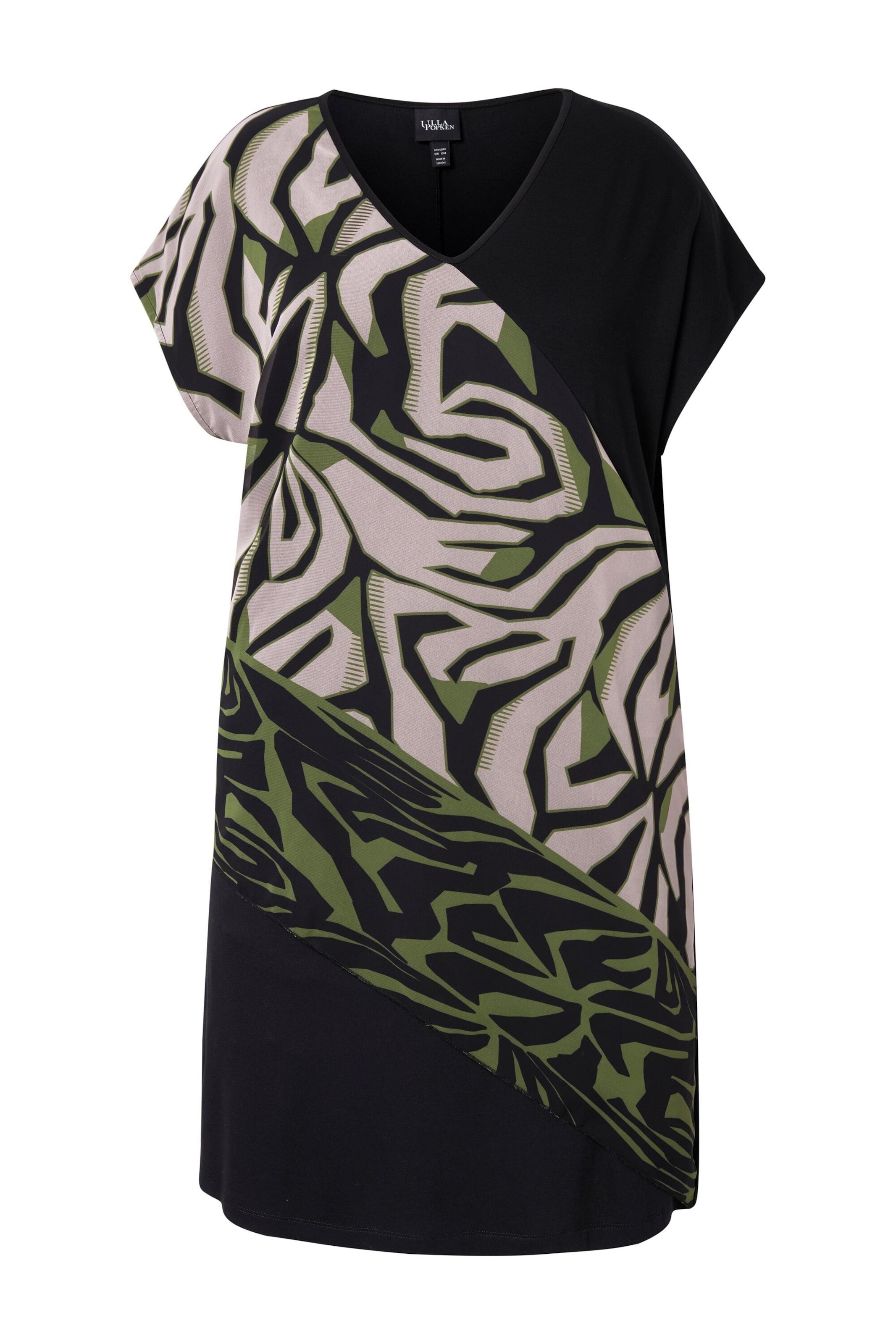 Ulla Popken Kleid in Schwarz: Vorderseite