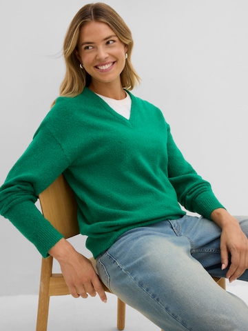 Pull-over oversize bonprix en vert