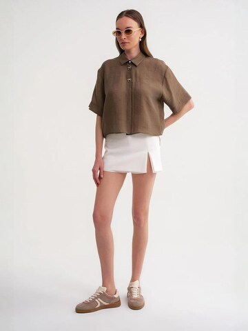 Camicia da donna di MixRay in marrone