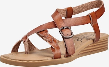 Tongs Blowfish Malibu en marron : devant