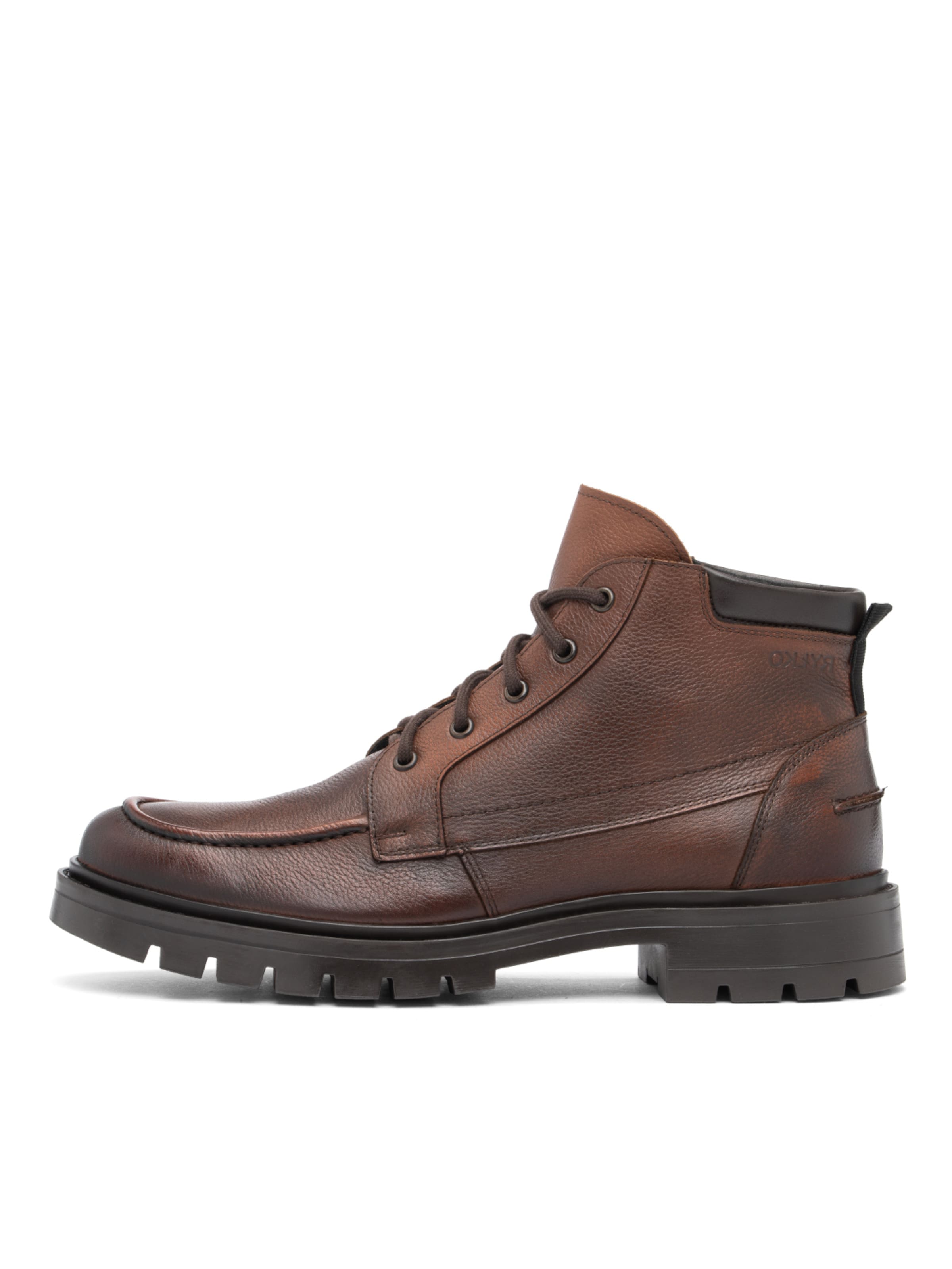 RYŁKO Lace-Up Boots in Brown: front
