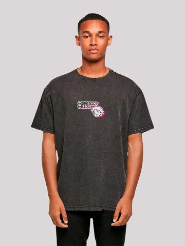 F4NT4STIC Shirt  'Heidi Homesick Heroes of Childhood' in Schwarz: Vorderseite