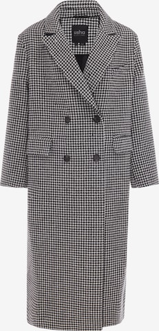 usha BLACK LABEL - Abrigo de entretiempo en negro: frente