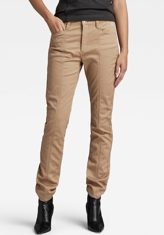 G-Star RAW Regular Chino Pants in Beige: front