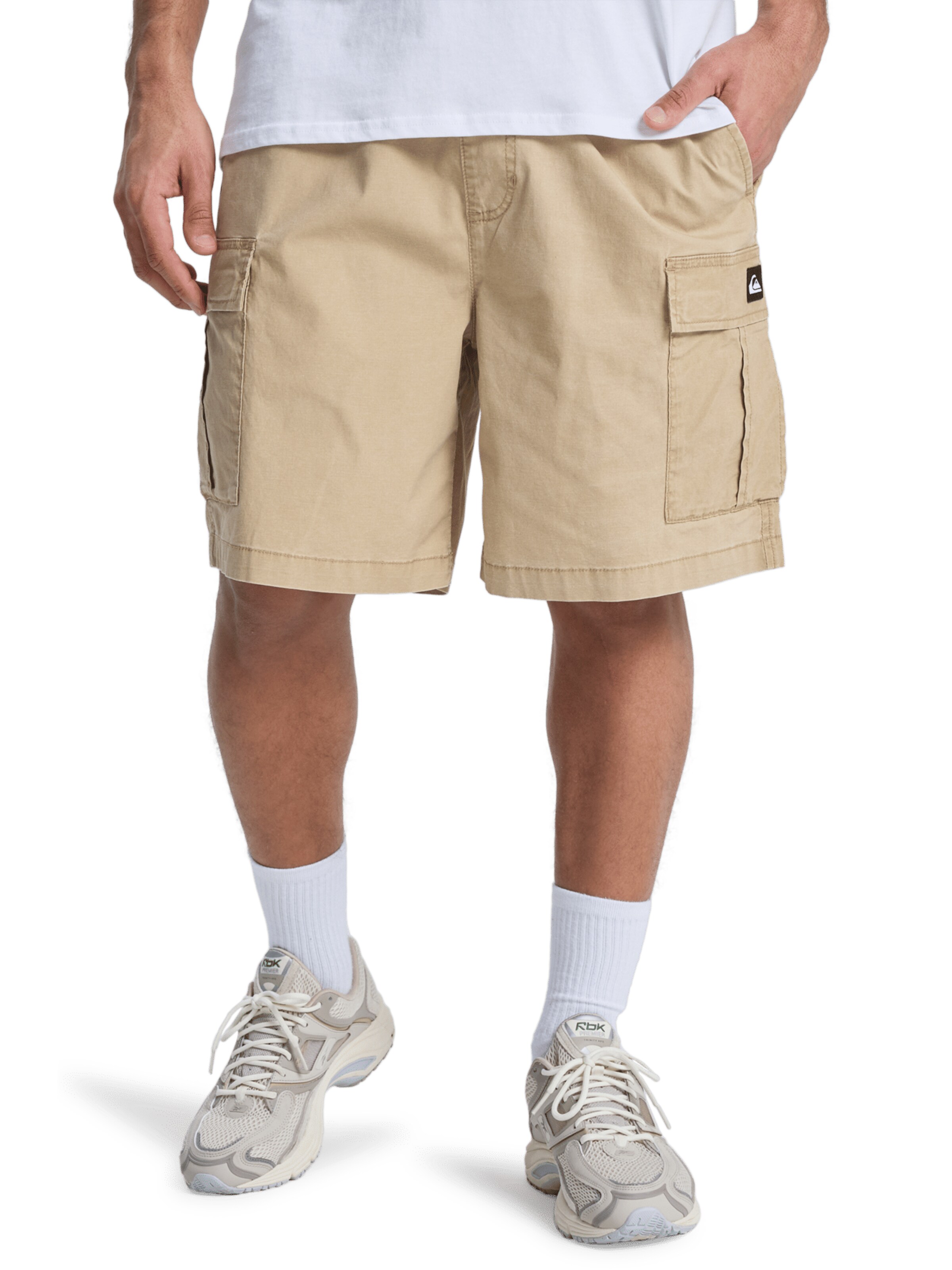 QUIKSILVER Loose fit Pants 'Taxer' in Beige: front