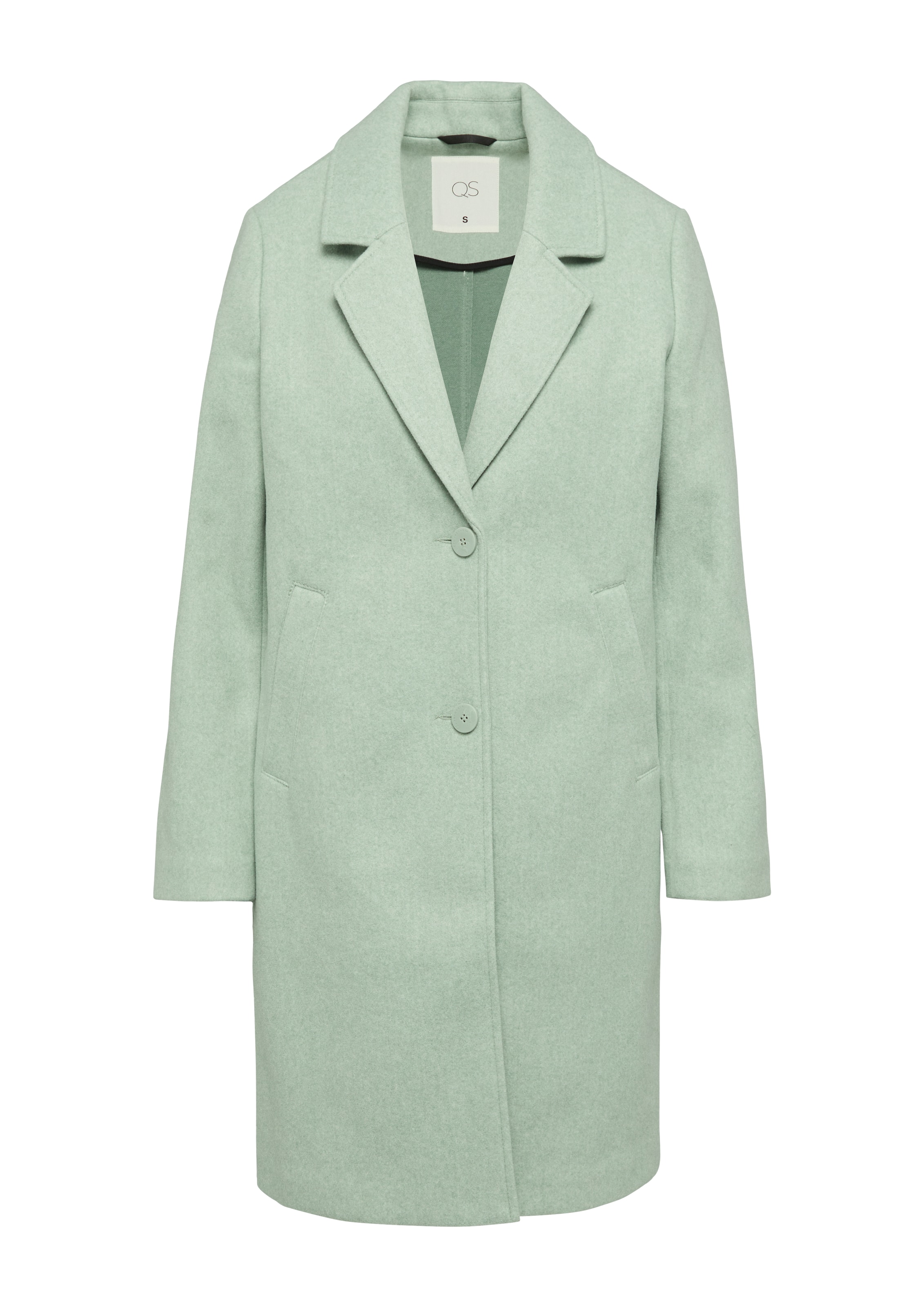 QS Tussenmantel in Groen: voorkant