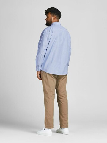 Jack & Jones Plus Rovný strih Košeľa 'Oxford' - Modrá
