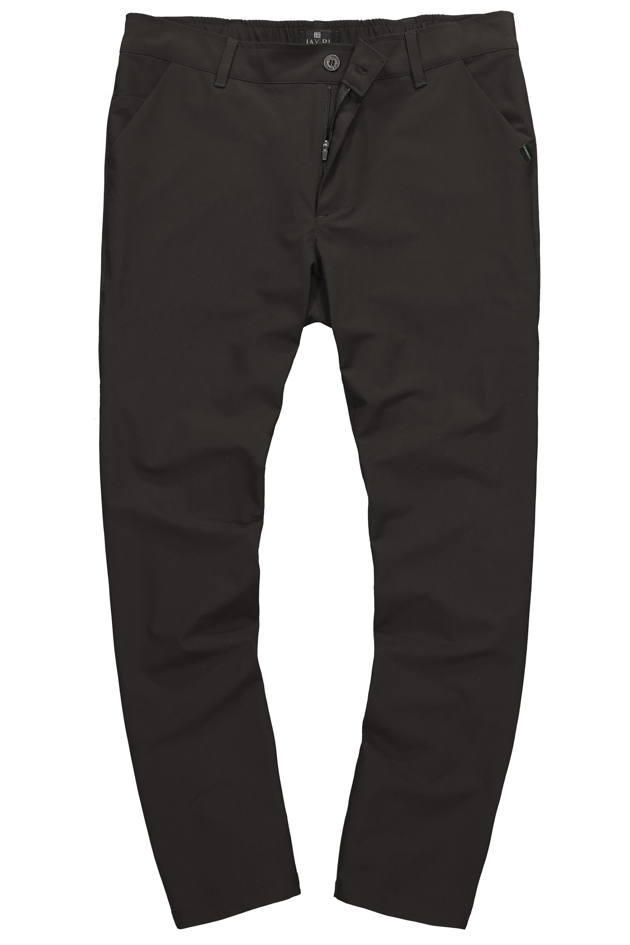 JAY-PI Regular Chino in Zwart: voorkant