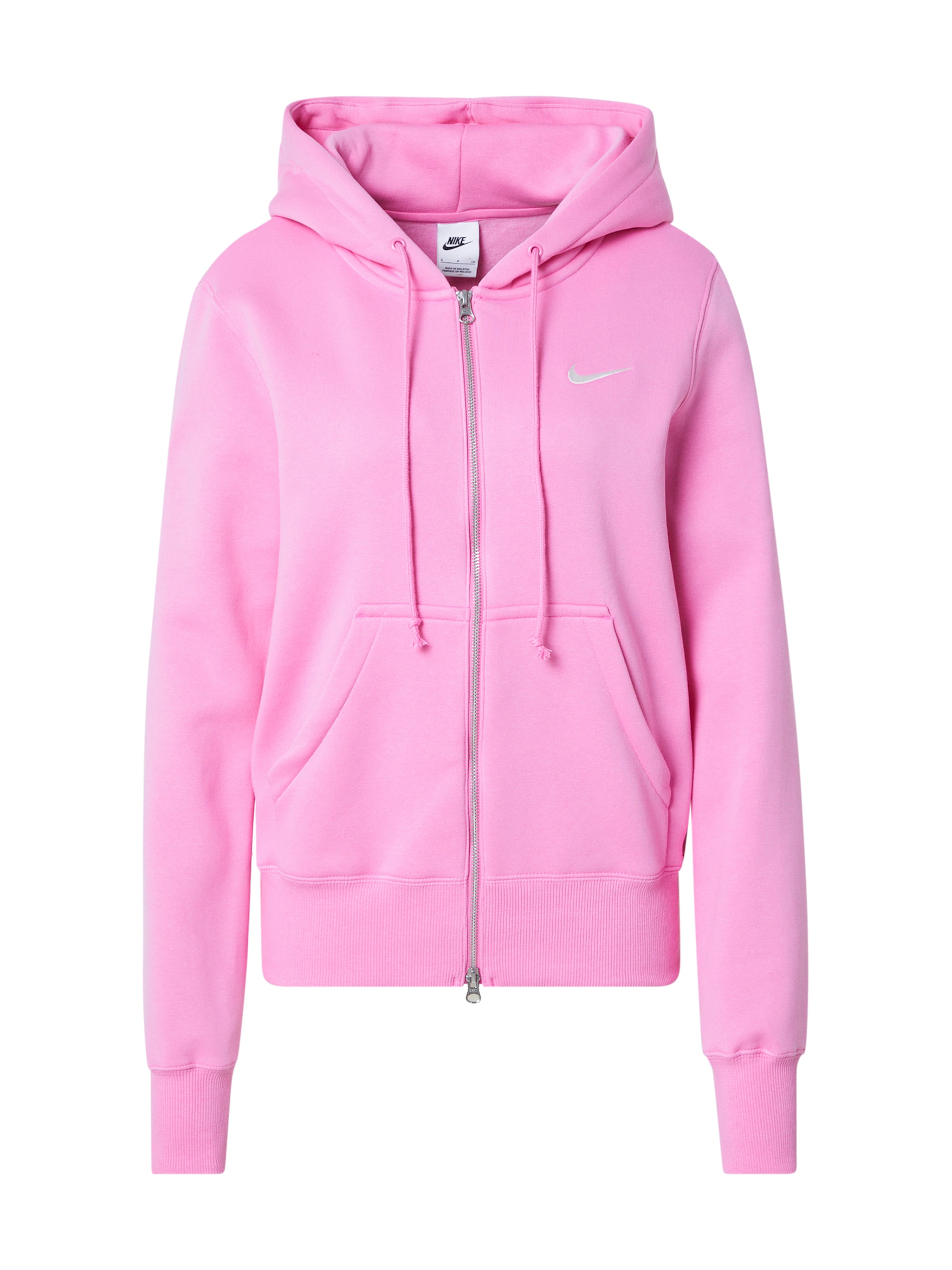 Nike Sportswear Кофта на молнии 'PHNX FLC' в Ярко-розовый: спереди